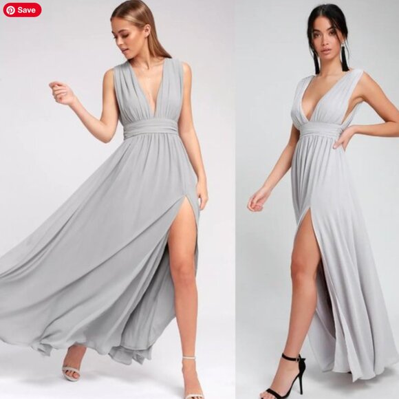 Lulu's Heavenly Hues Maxi Dress Evening Gown - Picture 1 of 9